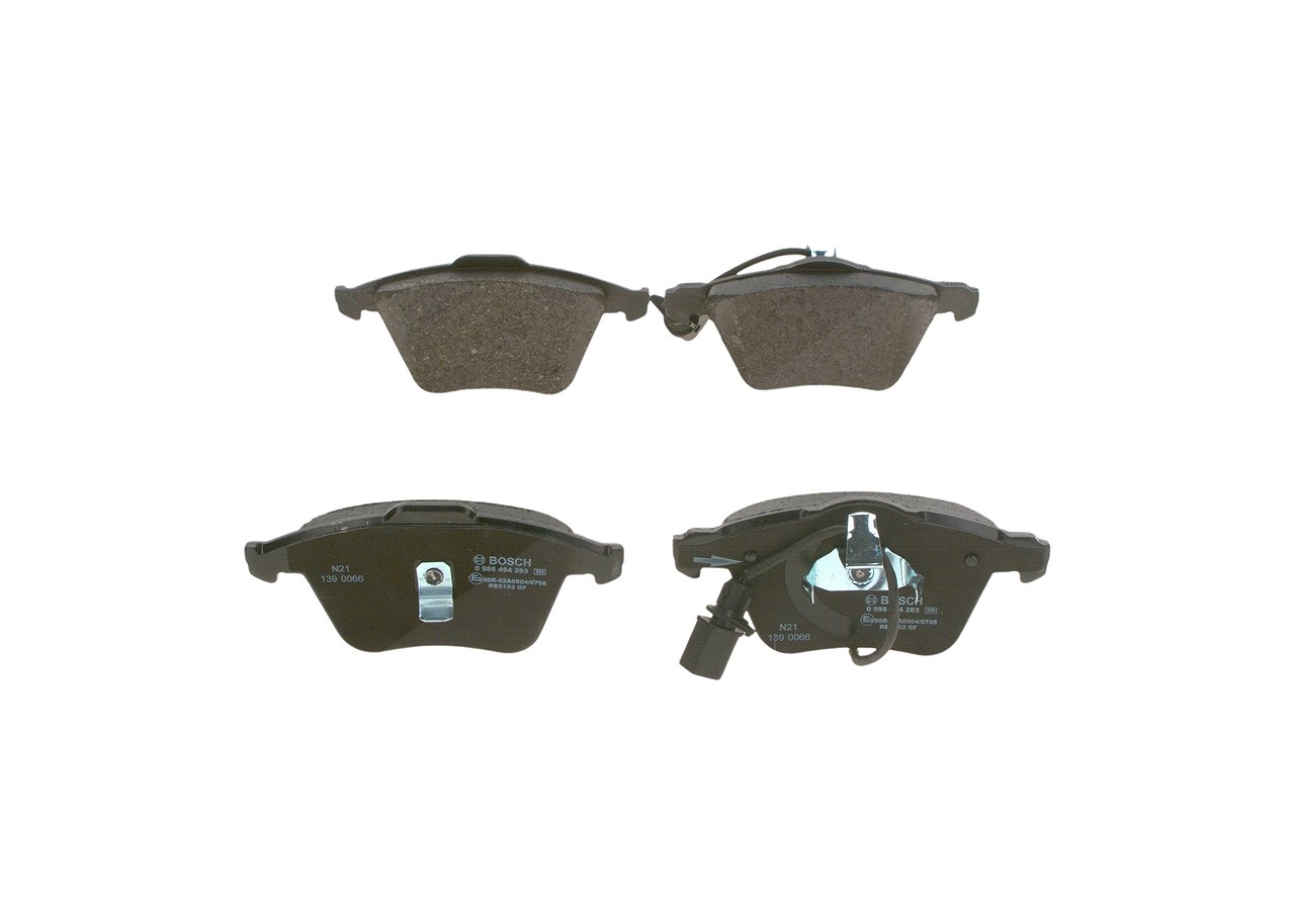 Bosch Bremsbelagsatz, Scheibenbremse [Hersteller-Nr. 0986494283] für Audi