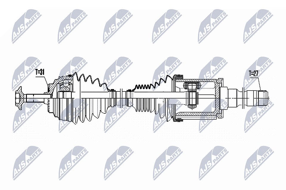 Nty Antriebswelle [Hersteller-Nr. NPW-BM-050] für BMW