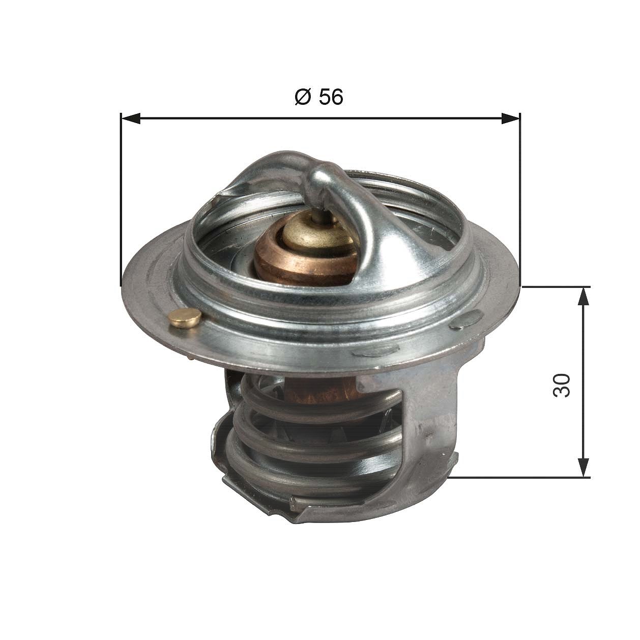 Gates Thermostat, Kühlmittel [Hersteller-Nr. TH50482G1] für Subaru