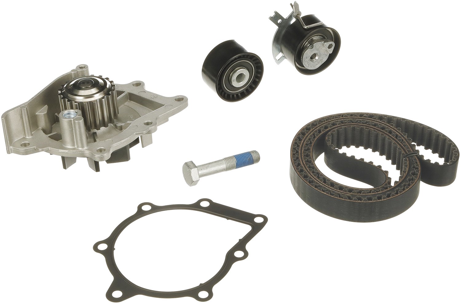 Gates Wasserpumpe + Zahnriemensatz [Hersteller-Nr. KP25633XS] für Fiat, Citroën, Ford, Jaguar, Mitsubishi, Lancia, Peugeot, Land Rover