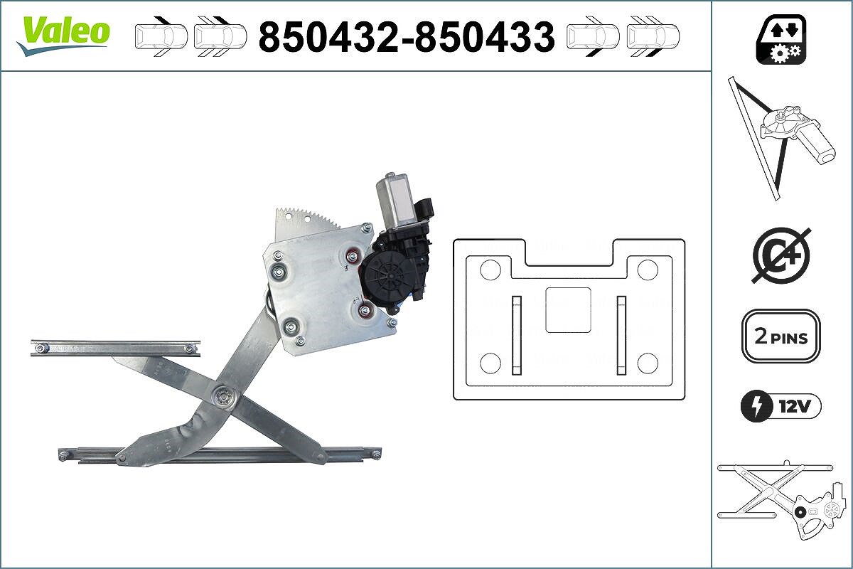 Valeo Fensterheber [Hersteller-Nr. 850432] für Toyota