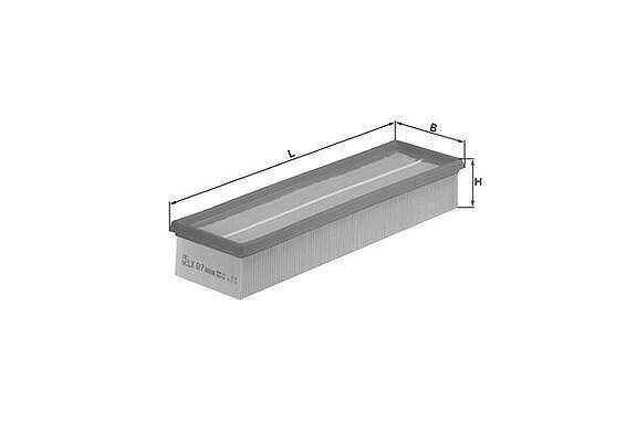 Mahle Luftfilter [Hersteller-Nr. LX617] für Mega, Mercedes-Benz