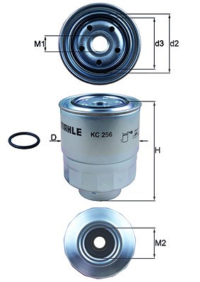 Mahle Kraftstofffilter [Hersteller-Nr. KC256D] für Honda