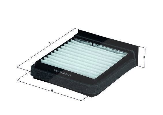 Mahle Filter, Innenraumluft [Hersteller-Nr. LA376] für Mitsubishi, Volvo