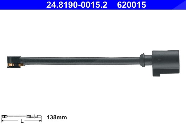 Ate Warnkontakt, Bremsbelagverschleiß [Hersteller-Nr. 24.8190-0015.2] für VW, Porsche