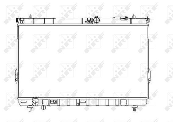Nrf Kühler, Motorkühlung [Hersteller-Nr. 53358] für Hyundai