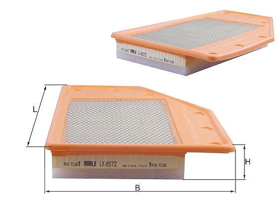Mahle Luftfilter [Hersteller-Nr. LX4572] für Opel, Vauxhall