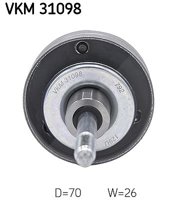 Skf Umlenk-/Führungsrolle, Keilrippenriemen [Hersteller-Nr. VKM31098] für Seat, VW, Skoda