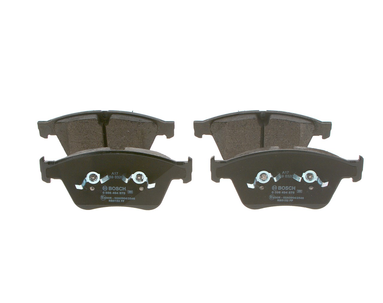 Bosch Bremsbelagsatz, Scheibenbremse [Hersteller-Nr. 0986494875] für Mercedes-Benz