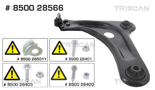 Triscan Lenker, Radaufhängung [Hersteller-Nr. 850028566] für Citroën, Peugeot