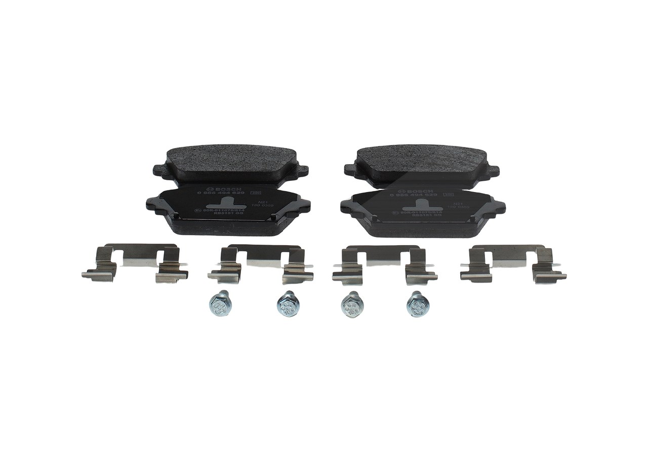 Bosch Bremsbelagsatz, Scheibenbremse [Hersteller-Nr. 0986494629] für Nissan