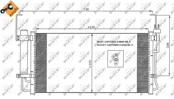 Nrf Kondensator mit Trockner [Hersteller-Nr. 35429] für Hyundai