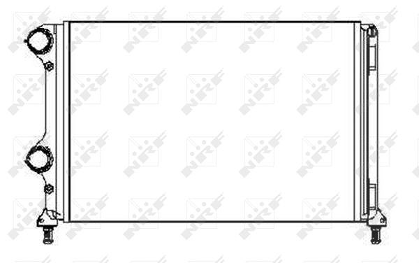 Nrf Kühler, Motorkühlung [Hersteller-Nr. 53245A] für Fiat