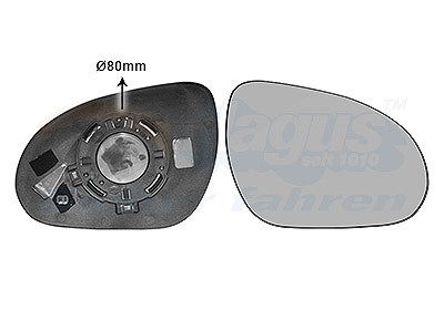 Van Wezel Spiegelglas, Außenspiegel [Hersteller-Nr. 8207834] für Hyundai