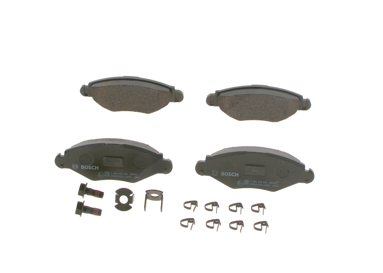 Bosch Bremsbelagsatz, Scheibenbremse [Hersteller-Nr. 0986494039] für Peugeot