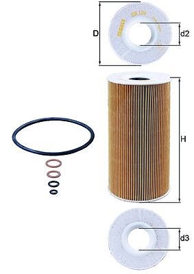 Mahle Ölfilter [Hersteller-Nr. OX126D] für BMW, Opel, Vauxhall, Land Rover