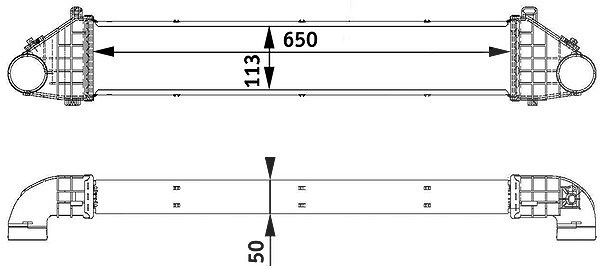 Mahle Ladeluftkühler [Hersteller-Nr. CI139000P] für Volvo