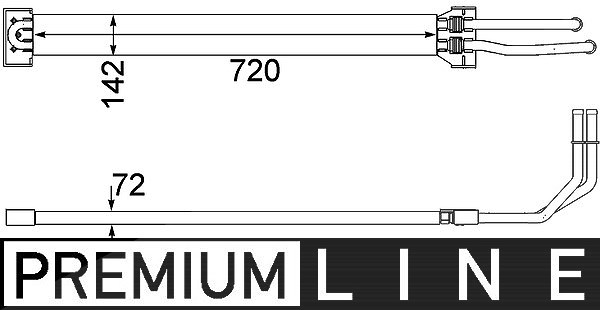 Mahle Ölkühler, Lenkung [Hersteller-Nr. CLC109000P] für VW, Porsche