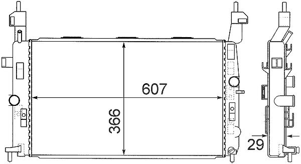 Mahle Kühler, Motorkühlung [Hersteller-Nr. CR1498000S] für Vauxhall, Opel
