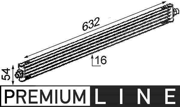 Mahle Ölkühler, Automatikgetriebe [Hersteller-Nr. CLC17000P] für Mercedes-Benz