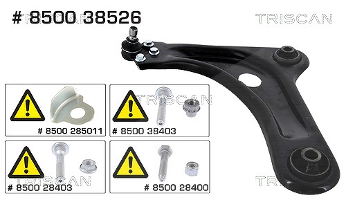 Triscan Lenker, Radaufhängung [Hersteller-Nr. 850038526] für Citroën, Peugeot, Ds