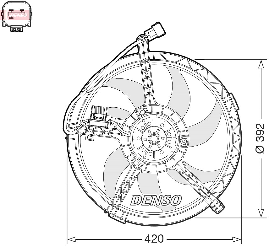 Lüfter, Motorkühlung DER05009 DENSO für MINI MINI MINI CLUBMAN MINI COUNTRYMAN - Bild 7
