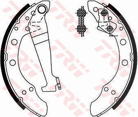 Trw Bremsbackensatz [Hersteller-Nr. GS8092] für VW, Seat, Audi
