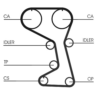 Continental Ctam Zahnriemen [Hersteller-Nr. CT712] für Volvo