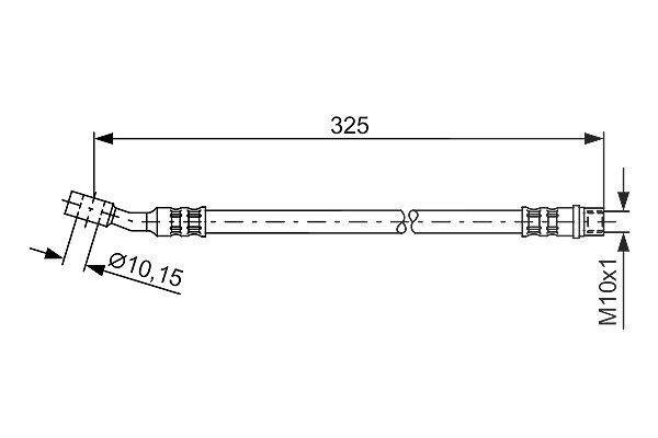 Bosch Bremsschlauch [Hersteller-Nr. 1987476394] für Vauxhall, Opel
