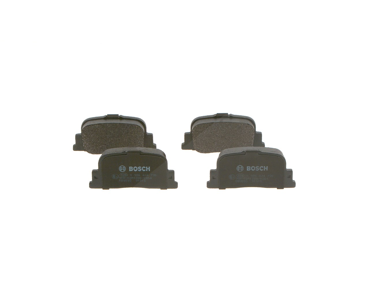 Bosch Bremsbelagsatz, Scheibenbremse [Hersteller-Nr. 0986424730] für Toyota, Lexus
