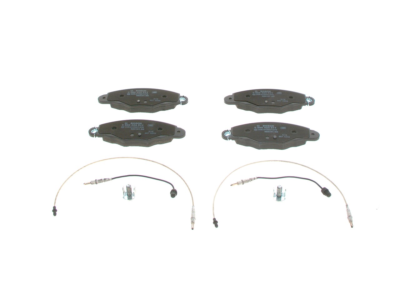 Bosch Bremsbelagsatz, Scheibenbremse [Hersteller-Nr. 0986424511] für Citroën