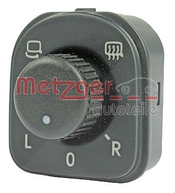Metzger Autoteile Schalter, Spiegelverstellung [Hersteller-Nr. 0916488] für VW, Seat