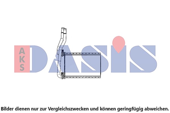 Aks Dasis Wärmetauscher, Innenraumheizung [Hersteller-Nr. 329004N] für Suzuki, Fiat