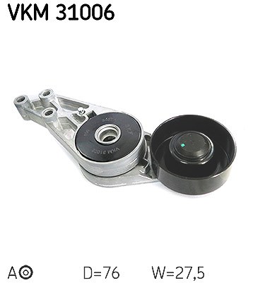 Skf Spannrolle, Keilrippenriemen [Hersteller-Nr. VKM31006] für Audi, Seat