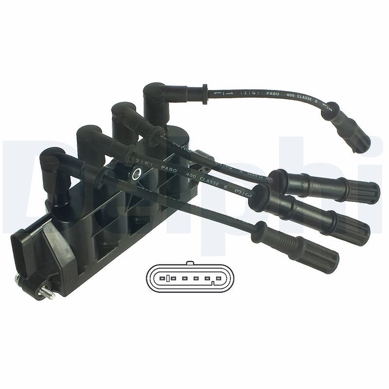 Delphi Zündspule [Hersteller-Nr. GN10492-12B1] für Fiat, Lancia, Ford, Alfa Romeo
