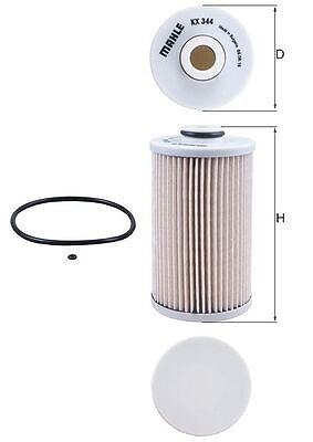 Mahle Kraftstofffilter [Hersteller-Nr. KX344D] für Honda