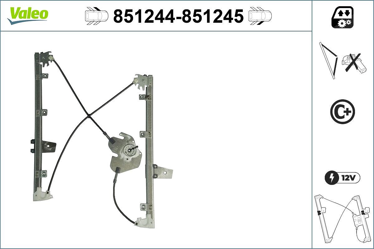 Valeo Fensterheber [Hersteller-Nr. 851244] für Renault