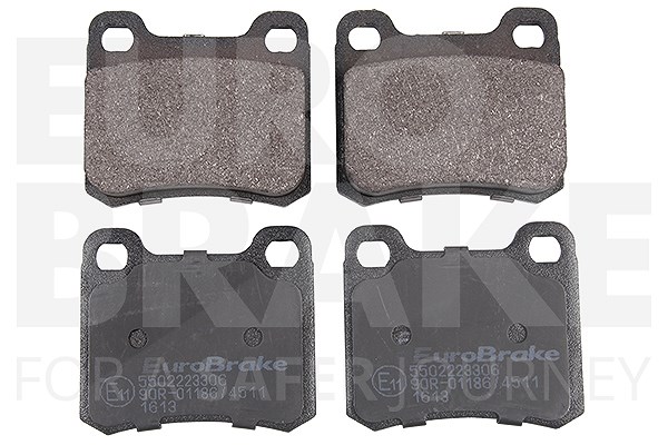 Eurobrake Satz Bremsbeläge Hinterachse [Hersteller-Nr. 5502223306] für Mercedes-Benz