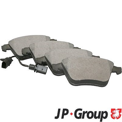 Jp Group Bremsbeläge Vorderachse inkl. Warnkontakt [Hersteller-Nr. 1163602610] für Audi