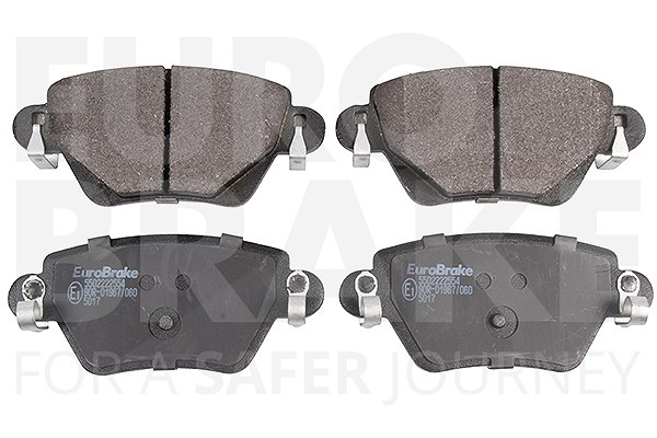 Eurobrake Bremsbelagsatz Hinterachse [Hersteller-Nr. 5502222554] für Ford, Renault, Jaguar