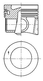 Kolbenschmidt Kolben [Hersteller-Nr. 41271610] für Seat, VW, Audi, Skoda