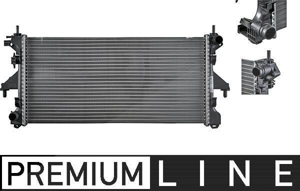 Mahle Kühler, Motorkühlung [Hersteller-Nr. CR880000P] für Fiat, Peugeot, Citroën