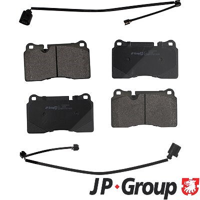 Jp Group Bremsbelagsatz Vorderachse [Hersteller-Nr. 1163606810] für Audi, Cupra, Seat, VW
