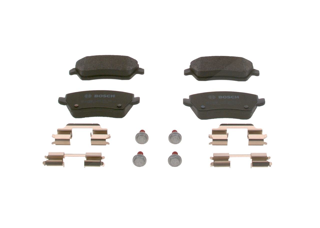 Bosch Bremsbeläge vorne (Satz) [Hersteller-Nr. 0986494592] für Dacia, Lada, Renault, Mercedes-Benz, Suzuki, Nissan