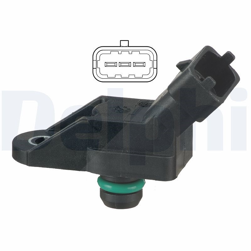 Delphi Sensor, Saugrohrdruck [Hersteller-Nr. PS10186] für Opel, Vauxhall
