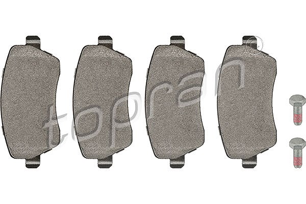 Topran Bremsbeläge vorne (Satz) [Hersteller-Nr. 700770] für Mercedes-Benz, Dacia, Nissan, Renault