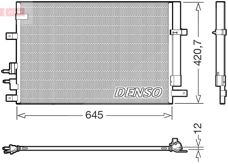 Denso Kondensator, Klimaanlage [Hersteller-Nr. DCN01024] für Alfa Romeo