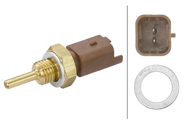 Hella Sensor, Kühlmitteltemperatur [Hersteller-Nr. 6PT009309-241] für Abarth, Ford, Jeep, Lancia, Vauxhall, Chrysler, Opel, Fiat, Alfa Romeo