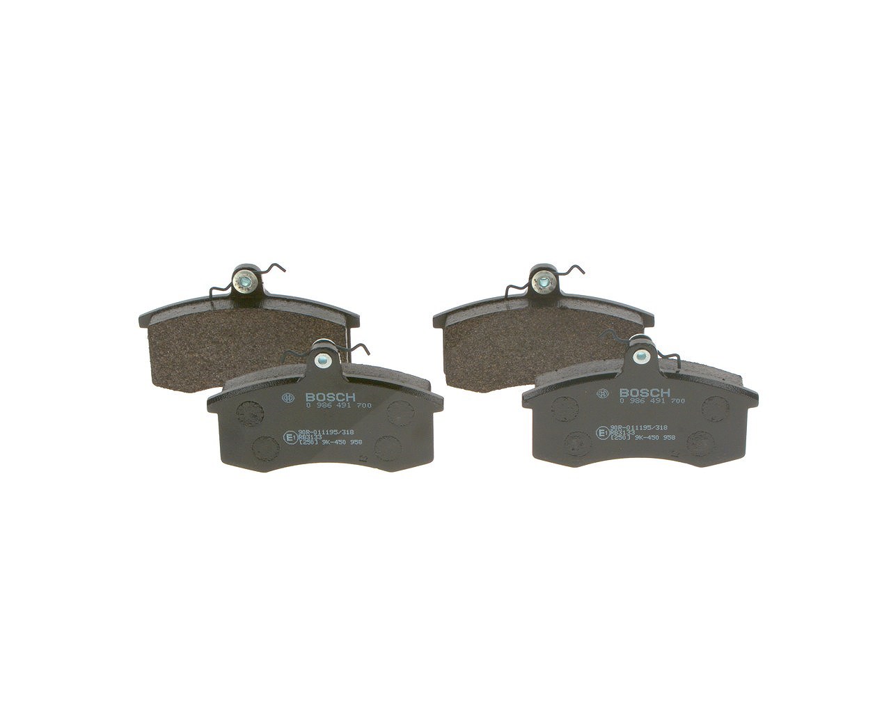 Bosch Bremsbelagsatz, Scheibenbremse [Hersteller-Nr. 0986491700] für Zaz, Lada