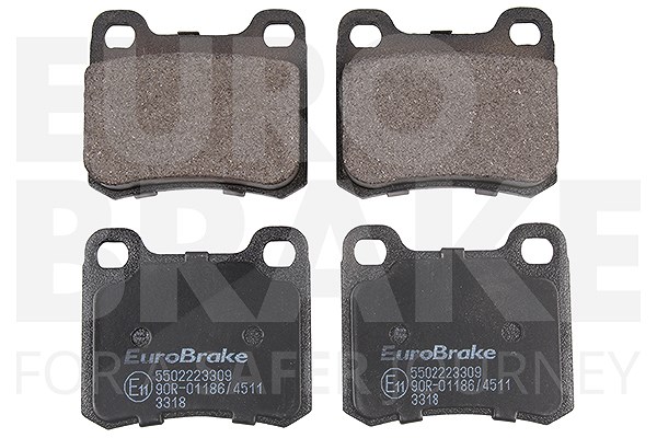 Eurobrake Bremsbeläge Hinterachse [Hersteller-Nr. 5502223309] für Mercedes-Benz